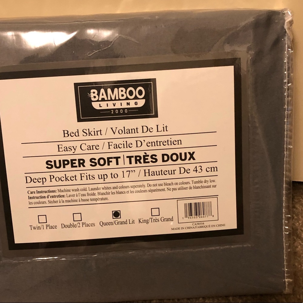 Bamboo Living Bed Skirt